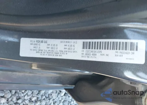 2016 Chrysler 200 Limited from USA, damaged, VIN 1C3CCCAB1GN112376